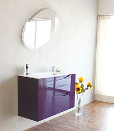 BelBagno Тумба с раковиной подвесная CLIMA 90 Crystal Violet	 – фотография-4