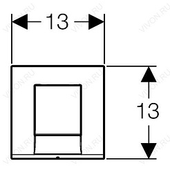 Geberit Ручной пневмопривод смыва "HyTouch Bolero" 116.012.21.1 для писсуара – фотография-3