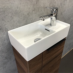 Comforty Тумба с раковиной Асти 40 дуб темно-коричневый – фотография-5