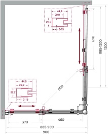 BelBagno Душевой уголок Marino MARINO-2-AH-2-120/90-C-CR 120x90 профиль хром стекло прозрачное – фотография-11