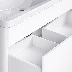 Vivon Тумба с раковиной Atwood 70 напольная белая матовая – фотография-13