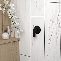 Paini Смеситель для душа Nove 09YO690 встраиваемый, чёрный – фотография-2