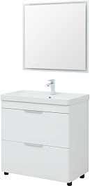 Aquanet Тумба с раковиной Ирис New 70 белая – фотография-15