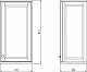 ValenHouse Шкаф подвесной Лиора 40 белый, фурнитура хром – картинка-7