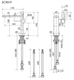 Sancos Смеситель для раковины Linn брашированный никель SC9019BN – фотография-3