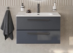 Cezares Тумба под раковину Eco Cer-N 80 grafito, без ручек