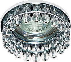 Feron Встраиваемый светильник CD2130 прозрачный, хром – фотография-1