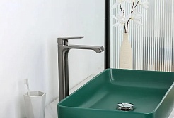 Frap Смеситель для раковины H71-9 F1071-29 оружейная сталь – фотография-4