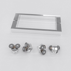 RGW Душевой уголок Classic CL-48 (CL-14 + Z-050-1) 160x80 профиль хром стекло прозрачное – фотография-3