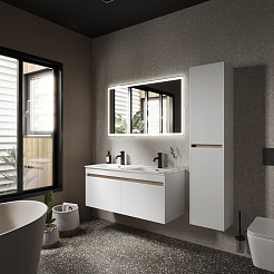 Sancos Мебель для ванной Smart 120-2 белый глянец – фотография-2