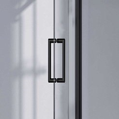 Vincea Душевой уголок Como-N 140x90 VSR-4CN9014CLB профиль черный стекло прозрачное – фотография-5