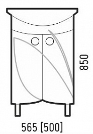 Corozo Мебель для ванной Ультра Флора 55 NEW – фотография-2