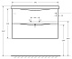 BelBagno Тумба с раковиной Marino 80 подвесная Bianco Lucido с раковиной 80/45 MR-FT – картинка-6
