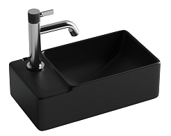 Ceramicanova Раковина Element 39/22 L CN5046MB чёрная матовая – фотография-1