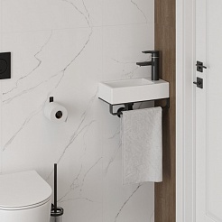 Teymi Раковина накладная/подвесная Hanna 37 правая белая T50905 – фотография-7