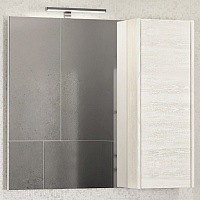 Comforty Зеркальный шкаф Бремен 90 R дуб белый