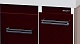 Misty Тумба с раковиной Джулия QVATRO 75, 3 ящика, бордовая – фотография-4