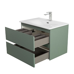 BelBagno Тумба с раковиной Kraft 75 подвесная Еловый матовый – фотография-8