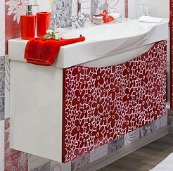 Sanflor Мебель для ванной Санфлор 100 красная/патина белая – фотография-3