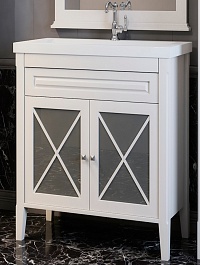 Opadiris Тумба под раковину Палермо 75 белая – фотография-1