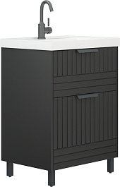 Corozo Мебель для ванной Терра 60 графит матовый – фотография-2
