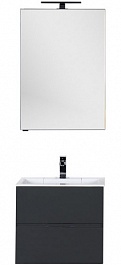 Aquanet Мебель для ванной Алвита 60 серый антрацит – фотография-3