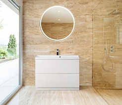 BelBagno Тумба с раковиной напольная MARINO 800 Bianco Lucido – фотография-3