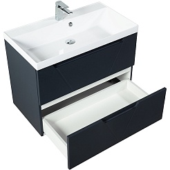 BelBagno Тумба под раковину Vittoria 90 подвесная Grigio Opaco – фотография-2