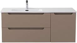 BelBagno Тумба с раковиной Etna 120 L подвесная бежевая матовая – фотография-1