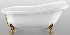 Фэма Акриловая ванна "Alba 168", ножки бронза, покрытие хром, золото или бронза