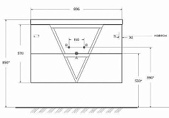 BelBagno Тумба под раковину Vittoria 90 подвесная Toros Bianco – фотография-5