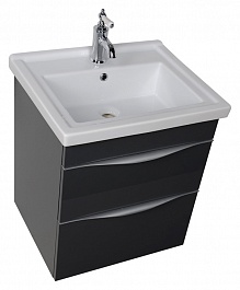 Aquanet Мебель для ванной "Эвора 60" серый антрацит – фотография-8