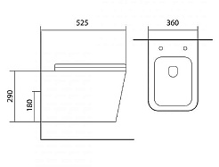 Aquatek Унитаз подвесной Либра New AQ0530N-00 – фотография-2