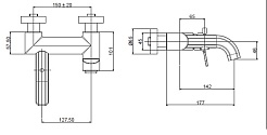 Cezares Смеситель для ванны с душем FUSION-VDM-NOP черный матовый – фотография-2