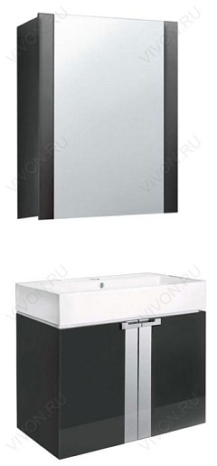  Мебель для ванной Fresh 60 антрацит – фото-1