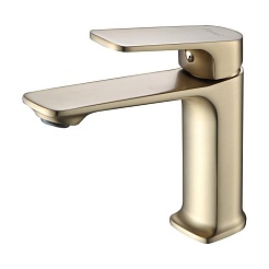 Frap Смеситель для раковины H86 F1086-3 золотой сатин – фотография-1