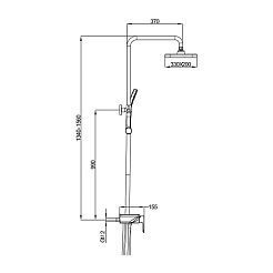 Gappo Смеситель для вынны G96 G2496-19 оружейная сталь – фотография-5