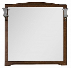 Aquanet Зеркало для ванной "Луис 110" темный орех (173212) – фотография-1