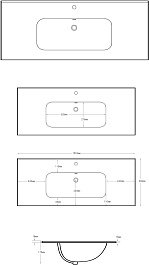 Aquanet Мебель для ванной Вега 2.0 100 Flat подвесная маренго матовая – фотография-20