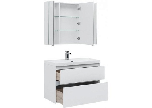 Aquanet Тумба с раковиной Гласс 100 – картинка-3