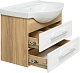 Runo Тумба под раковину Дублин 80 подвесная дуб/белая – картинка-7
