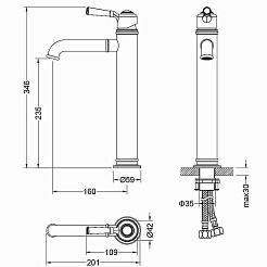 Aquatek Смеситель для раковины Классик AQ1504CR хром – фотография-5