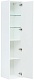 Aquanet Шкаф пенал Lino 35 подвесной белый матовый – фотография-16