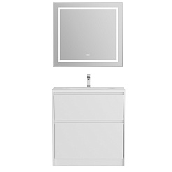 BelBagno Тумба с раковиной Kraft 39 80 напольная Bianco Opaco с раковиной BB-8099-3-80 – фотография-8