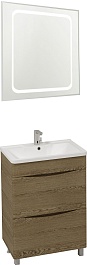 Водолей Мебель для ванной Adel 60 дуб крымский коричневый – фотография-1