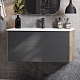 Акватон Мебель для ванной Сохо 100 L подвесная дуб веллингтон/графит софт – картинка-23
