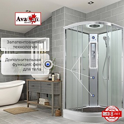 Avacan Душевая кабина 110/110 EM2011LEDT прозрачная – фотография-3