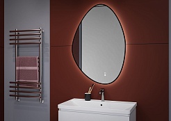 Aquanet Зеркало Контур 70x100 Led TX с подсветкой и антизапотеванием черное – фотография-6