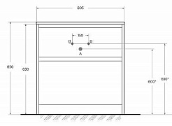 BelBagno Тумба под раковину Kraft 39 80 напольная Rovere Tabacco – фотография-8