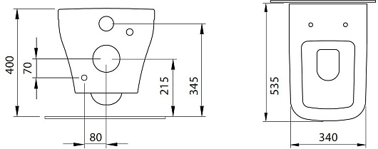 Allen Brau Чаша подвесного унитаза Infinity 4.21011.31 чёрный матовый – картинка-19